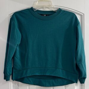 Runway Dark Teal Long Sleeve Sweatshirt    Girls Size - M (8-10)